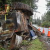 Who should pay to have a rock drill removed off a BC highway?