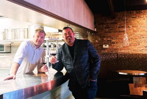 <who>Photo credit: Instagram</who>Alex Lavroff, left, will be the chef and Ross Derrick the owner of Derrick's Steakhouse.